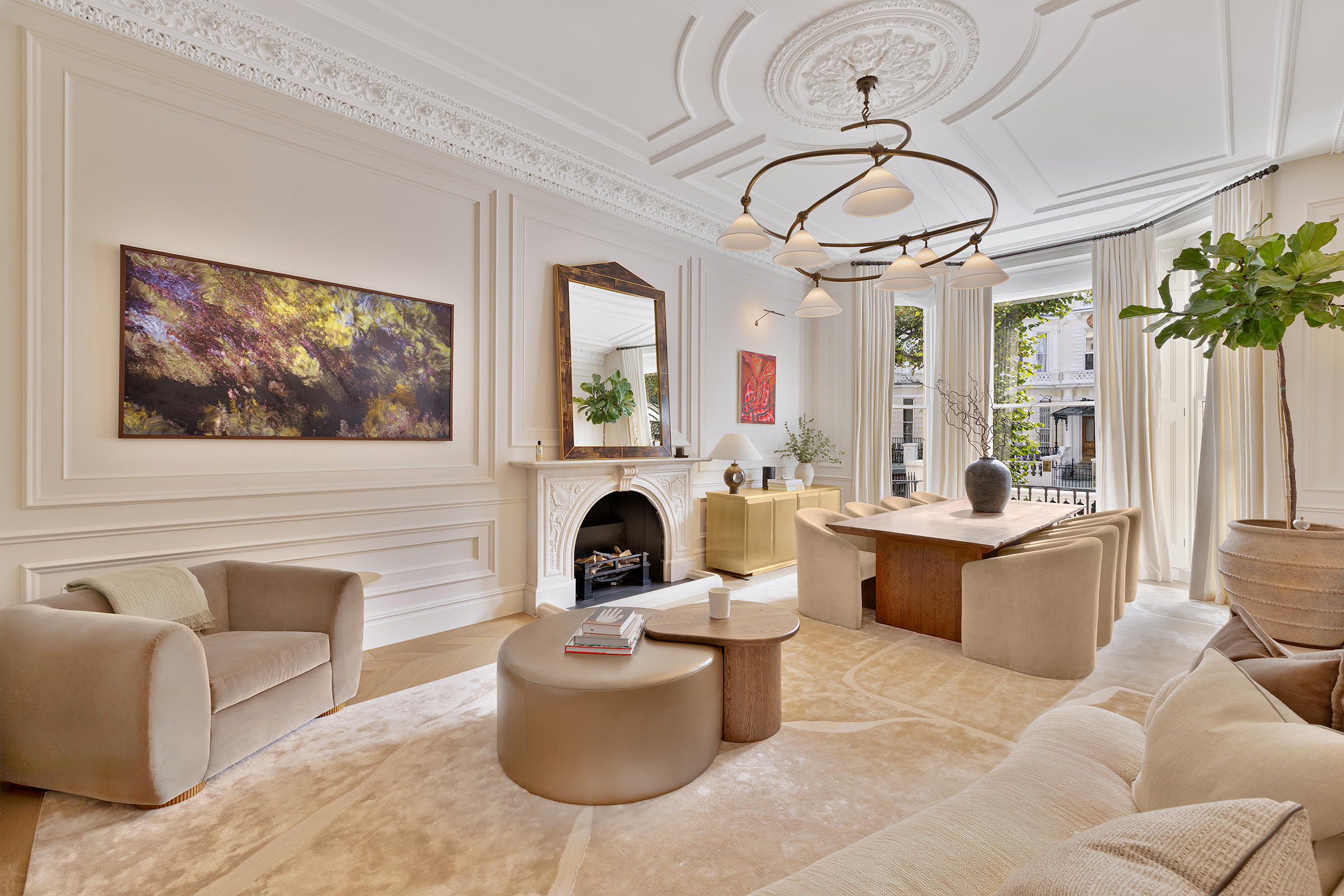 A Grand Duplex with Garden in Holland Park