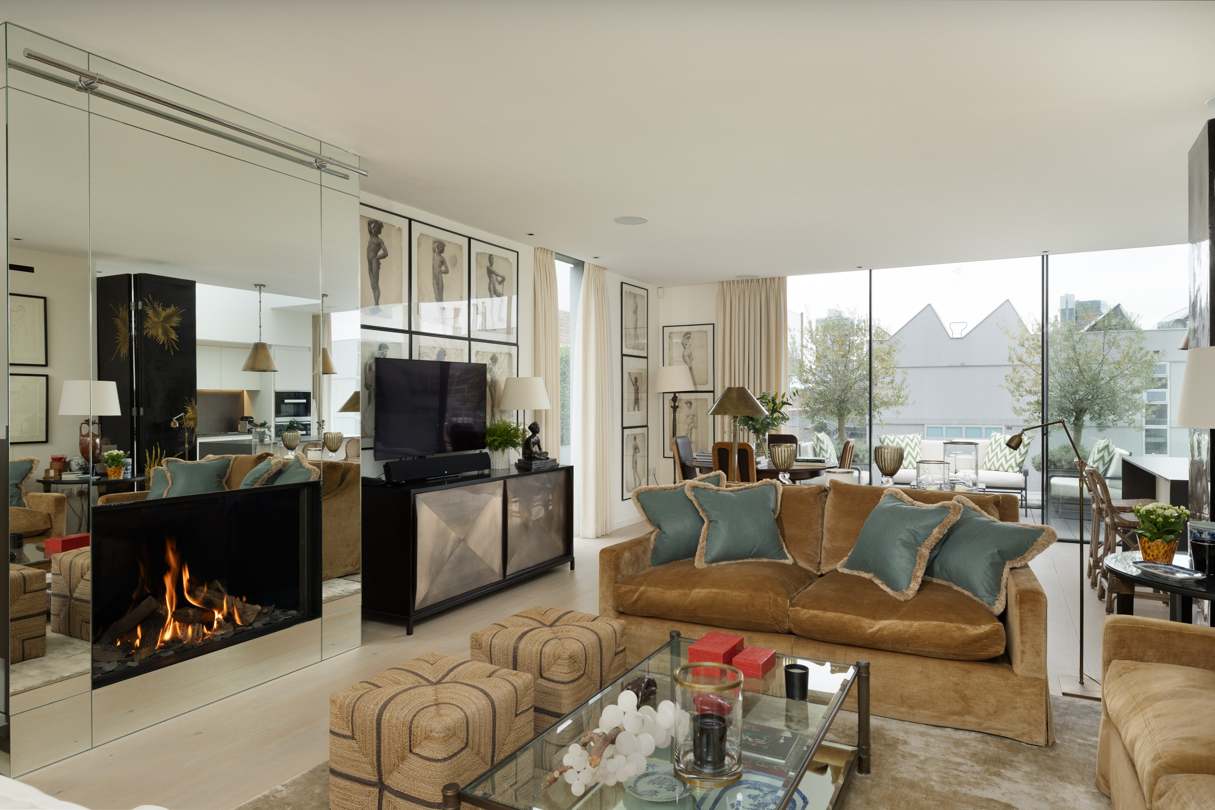 A Design-Led Penthouse with Wraparound Terraces